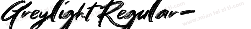 Greylight Regular字体转换